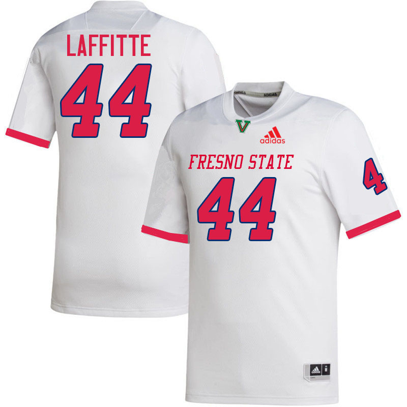 Fresno State Bulldogs #44 Deijon Laffitte College Football Jerseys,Uniforms-White